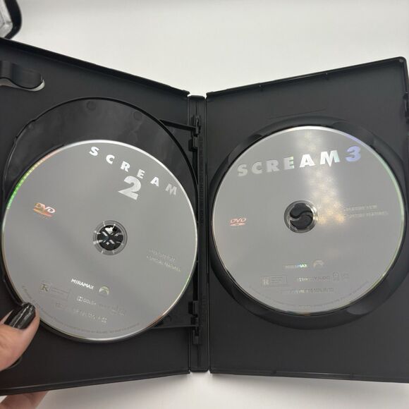 Scream / Scream 2 / Scream 3 - Triple Feature (DVD, 2011, 3-Disc Set) Collection - Picture 3 of 5